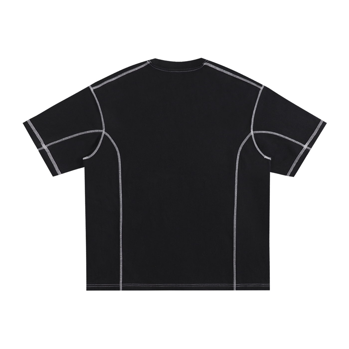 Denim Boro Stitched Logo Tee